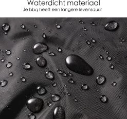 BBQ Beschermhoes - Voor Kamado - Universeel - Tot 23 Inch - Zwart -Thuis-BBQ 1200x1129 3