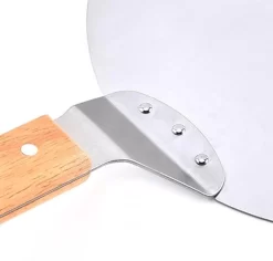 Luxe Pizzaschep Voor Verse Pizza - Extra Groot - RVS 30CM - Grote Pizza Schep Voor Oven Of BBQ Barbecue - Hout Handvat - Pizzaspatel Voor Zelfgemaakte Ovenpizza -Thuis-BBQ 1200x1148 4