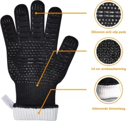 BBQ Handschoenen & Ovenwanten - BBQ Accesoires - Ovenhandschoenen Tot 500°C – Voorkomt Brandwonden Door Extra Lange Armbescherming - Zwart 10 BBQ Handschoenen & Ovenwanten - BBQ Accesoires - Ovenhandschoenen Tot 500°C – Voorkomt Brandwonden Door Extra Lange Armbescherming - Zwart -Thuis-BBQ 1200x1149 2