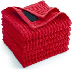 Zavelo 6x Theedoeken En 6x Keukendoeken Set + 6x VAATDOEKJES - 6x Theedoeken - 6x Keukendoeken - Rood -Thuis-BBQ 1200x1154 2