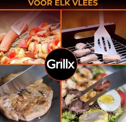 GrillX Barbecue Gereedschap Set - 19-delig - Inclusief Luxe Draagtas - BBQ Accesoires - Gereedschapset -Thuis-BBQ 1200x1161 4