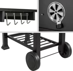 TecTake Florian Houtskoolbarbecue - 55x36 - Zwart 17 TecTake Florian Houtskoolbarbecue - 55x36 - Zwart -Thuis-BBQ 1200x1175