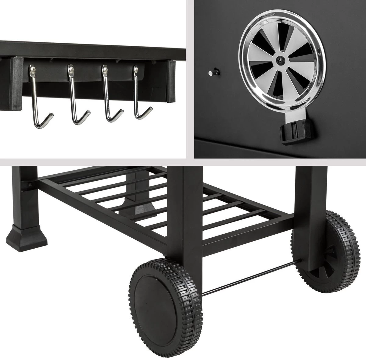 TecTake Florian Houtskoolbarbecue - 55x36 - Zwart 6 TecTake Florian Houtskoolbarbecue - 55x36 - Zwart - Afbeelding 6