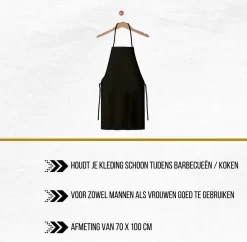BBQ Collection Barbecue Schort - Zwart - Koken - Kookschort - Katoen - Sloof -Thuis-BBQ 1200x1178 1
