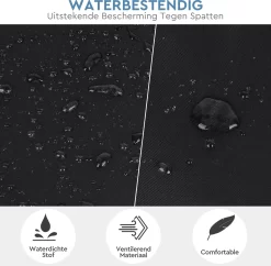 Keukenschort - Zwart - Kookschort - Schort - Restaurant - Met 2 Zakken En Verstelbaar Koord - Voor Mannen En Vrouwen - BBQ - Waterbestendig - Multifunctioneel -Thuis-BBQ 1200x1178 2