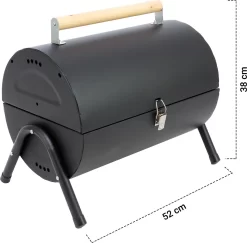 MaxxGarden BBQ - Houtskool Barbecue - Smoker Barbecue - Grilloppervlak (LxB) 38 X 52 Cm - Met Dubbel Grill Vlak - Zwart -Thuis-BBQ 1200x1182 1