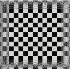 Droomtexiel® Horeca Kwaliteit Katoenen Theedoeken & Keukendoeken Set - 6x Theedoeken + 6x Keukendoeken - Zwart Wit - -Thuis-BBQ 1200x1187 2