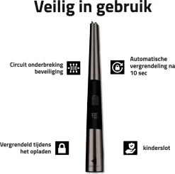 Oplaadbare Lange Elektrische Aansteker - Duurzame Plasma Aansteker – Luxe Aansteker - Inclusief Cadeauverpakking - BBQ – Kaarsen - Zwart -Thuis-BBQ 1200x1188 2