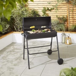BBQ XL Houtskoolbarbecue - Cilindervorm - Grilloppervlak (LxB) 71 X 35 Cm - Zwart -Thuis-BBQ 1200x1191 2