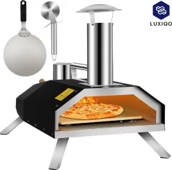 Vevor® Pizza Oven - Professionele Pizza Oven - Buitenkeuken - Pizza Gourmet - Barbecue - RVS - Tot 600°C - Met Draagtas 11 Vevor® Pizza Oven - Professionele Pizza Oven - Buitenkeuken - Pizza Gourmet - Barbecue - RVS - Tot 600°C - Met Draagtas -Thuis-BBQ 1200x1191
