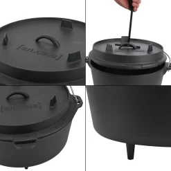 Dutch Oven Enkhuizen Met Deksel Gietijzer Zwart - 4 Varianten -Thuis-BBQ 1200x1200 1005