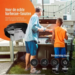 GrillX Barbecue Hoes - 145 X 61 X 117cm - BBQ Hoes Waterdicht - Beschermhoes Inclusief Trekkoord - BBQ Accesoires -Thuis-BBQ 1200x1200 1013