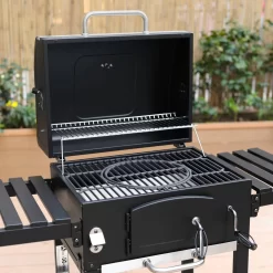 Alice's Garden Houtskool BBQ Bernard - Smoker - Verstelbare Houtskoolbak - Zwart -Thuis-BBQ 1200x1200 132