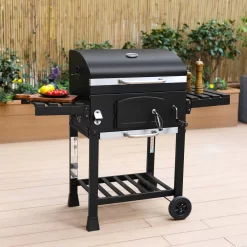 Alice's Garden Houtskool BBQ Bernard - Smoker - Verstelbare Houtskoolbak - Zwart -Thuis-BBQ 1200x1200 134