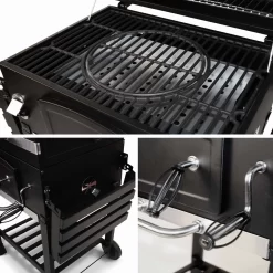 Alice's Garden Houtskool BBQ Bernard - Smoker - Verstelbare Houtskoolbak - Zwart -Thuis-BBQ 1200x1200 135