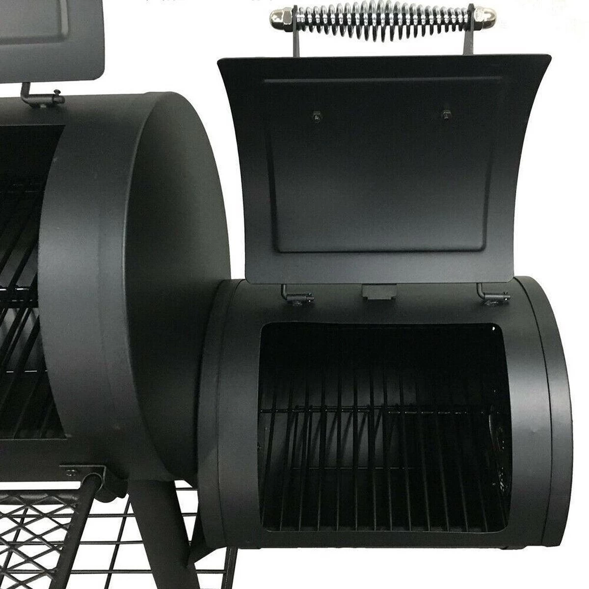 Fire Beam Houtskool Barbecue - Grilloppervlak (LxB) 35 X 66 Cm - Smoker - Zwart 4 Fire Beam Houtskool Barbecue - Grilloppervlak (LxB) 35 X 66 Cm - Smoker - Zwart - Afbeelding 4