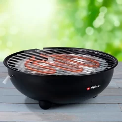 Alpina Elektrische BBQ - Tafel-Barbecue - Geen Rook - Binnen Barbecueën - 1250W - Ø 30 Cm - Zwart 19 Alpina Elektrische BBQ - Tafel-Barbecue - Geen Rook - Binnen Barbecueën - 1250W - Ø 30 Cm - Zwart -Thuis-BBQ 1200x1200 16