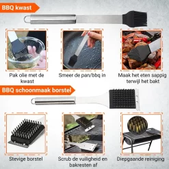 BBQ Accesoires Gereedschapset Koffer Set Tang Borstel Schort Barbecue Dagdeals - Chef Cook BBQ Accessoires Set -Thuis-BBQ 1200x1200 179