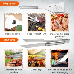 BBQ Accesoires Gereedschapset Koffer Set Tang Borstel Schort Barbecue Dagdeals - Chef Cook BBQ Accessoires Set -Thuis-BBQ 1200x1200 181