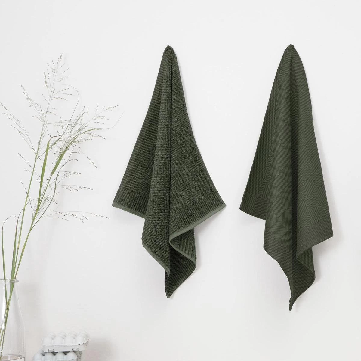 DDDDD Cisis - 2x Theedoek & 2x Keukendoek - Laurel 4 DDDDD Cisis - 2x Theedoek & 2x Keukendoek - Laurel - Afbeelding 4