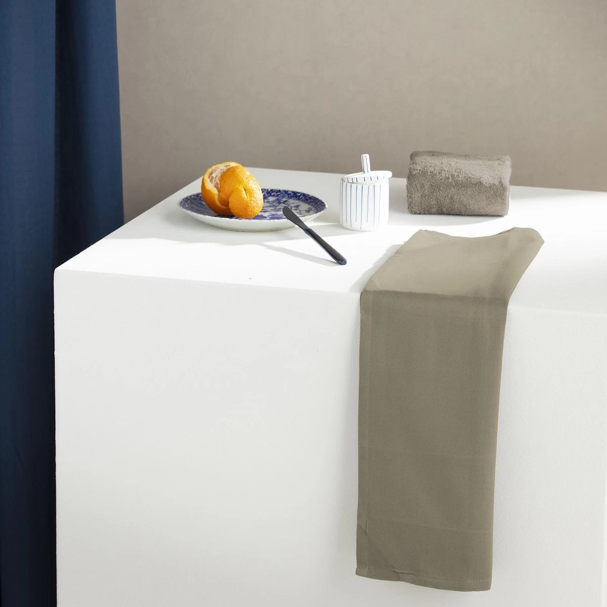 DDDDD Keukendoek Logo - 50x55 Cm - Taupe - 6 Stuks 3 DDDDD Keukendoek Logo - 50x55 Cm - Taupe - 6 Stuks - Afbeelding 3