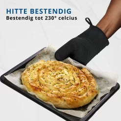 Westerhof Premium Ovenwanten – Siliconen Ovenhandschoenen - Bescherming Tot 230°C– Hittebestendig-Zwart -Thuis-BBQ 1200x1200 407