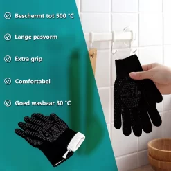 MR. PANACHE Ovenhandschoenen (2 Stuks) - EN407 Certificaat - Tot 500°C - Ovenwanten - Hittebestendige BBQ Handschoenen - Barbecue En Oven Handschoenen -Thuis-BBQ 1200x1200 413