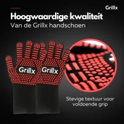 GrillX Hittebestendige Handschoenen - 2 Stuks - Ovenwanten - BBQ Handschoenen Tot 500°C - Ovenhandschoenen - BBQ Accesoires -Thuis-BBQ 1200x1200 423
