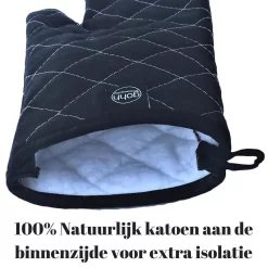 Gohh 2 Canvas Ovenhandschoenen Ovenwanten Zwart - 33 Cm (tot 300 Graden) -Thuis-BBQ 1200x1200 430
