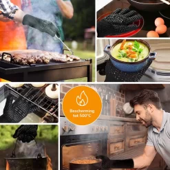 BBQ Handschoenen & Ovenwanten - BBQ Accesoires - Ovenhandschoenen Tot 500°C – Voorkomt Brandwonden Door Extra Lange Armbescherming - Zwart 9 BBQ Handschoenen & Ovenwanten - BBQ Accesoires - Ovenhandschoenen Tot 500°C – Voorkomt Brandwonden Door Extra Lange Armbescherming - Zwart -Thuis-BBQ 1200x1200 463