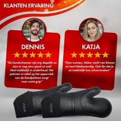 WITTS Ovenwanten - Bescherming Tot 230 °C - Siliconen Ovenhandschoenen - 2 Stuks -Thuis-BBQ 1200x1200 466