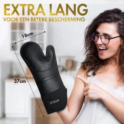 WITTS Ovenwanten - Bescherming Tot 230 °C - Siliconen Ovenhandschoenen - 2 Stuks -Thuis-BBQ 1200x1200 467