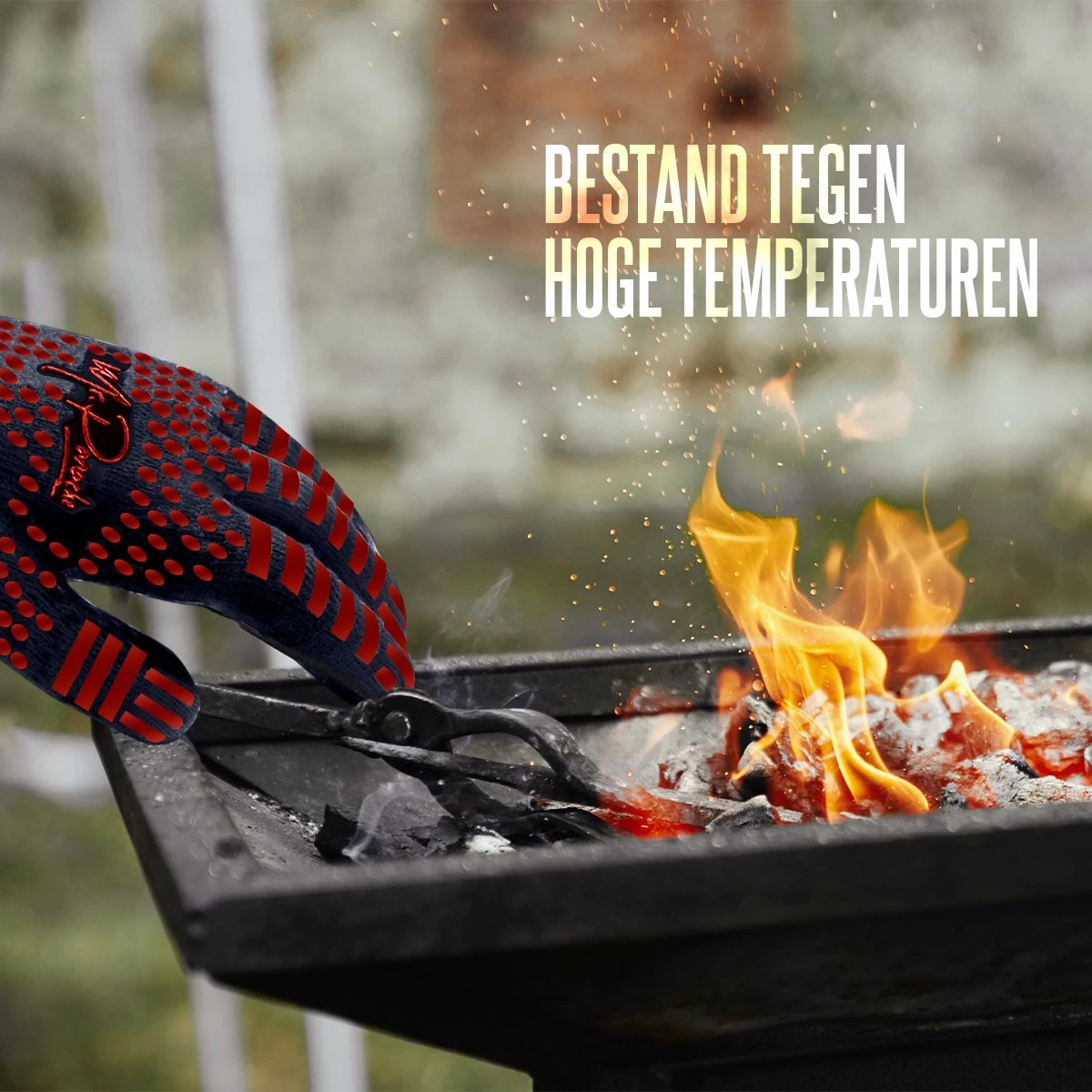 MR. PANACHE Premium BBQ Handschoenen - Ovenhandschoenen - Hittebestendig Tot 500°C - Maximale Grip - Extra Lang Manchet 4 MR. PANACHE Premium BBQ Handschoenen - Ovenhandschoenen - Hittebestendig Tot 500°C - Maximale Grip - Extra Lang Manchet - Afbeelding 4