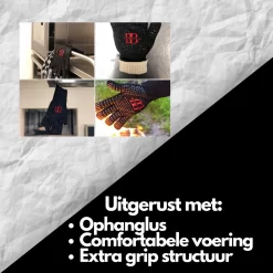 Brand-Brand - BBQ Handschoenen - Ovenhandschoenen - Vaderdag Cadeau - Barbecue Handschoenen - Oven Wanten - Hittebestendige Handschoenen -Thuis-BBQ 1200x1200 483