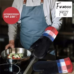 Fuwooo® Ovenwanten - Ovenhandschoenen - Siliconen - BBQ - Max 230°C -Thuis-BBQ 1200x1200 508
