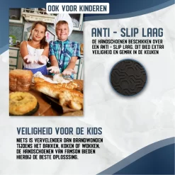 Ovenwanten Met Anti-Slip 2 Stuks - Ovenhandschoenen - BBQ Handschoen - Pannenlappen -Thuis-BBQ 1200x1200 515