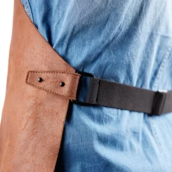 Schort Van Gerecycled Leer - Lichtbruin - Duurzaam Vervaardigd Van Leerresten - Klaar Voor Het BBQ Seizoen -Thuis-BBQ 1200x1200 529