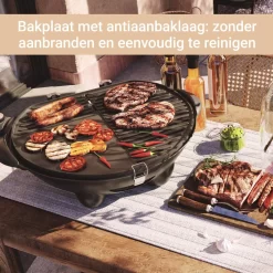 SUNTEC Elektrische BBQ 9493 - Geschikt Voor Buiten Als Tafelbarbecue Of Staande Barbecue - Barbecue Voor Balkon, Terras, Tuin En Camping - Elektrisch Barbecueën Met Max. 2400 Watt - Mobiel Onderstel -Thuis-BBQ 1200x1200 53