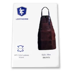 Leren Schort Luxe - Lederen Schort - BRUIN - Kokschort - Kookschort - BBQ Schort - Vaderdag - Stoer Cadeau Voor Man Vader Opa Papa -Thuis-BBQ 1200x1200 545