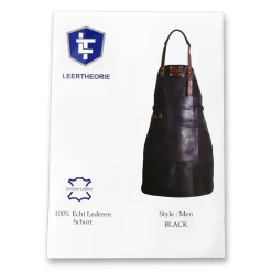 Leren Schort Luxe - Lederen Schort - ZWART - Kokschort - Kookschort - BBQ Schort - Vaderdag - Stoer Cadeau Voor Man Vader Opa Papa -Thuis-BBQ 1200x1200 546