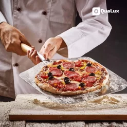 Qualux Pizzaschep Tweedelig – Pizzaschep Voor BBQ – Ophangbaar – Hout/rvs 10 Qualux Pizzaschep Tweedelig – Pizzaschep Voor BBQ – Ophangbaar – Hout/rvs -Thuis-BBQ 1200x1200 599