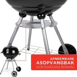 BBQ Collection Houtskoolbarbecue - Kogelbarbecue 45 X 60 Centimeter - Ronde Barbecue - Barbecue Op Wielen - Zwart - Metaal -Thuis-BBQ 1200x1200 63