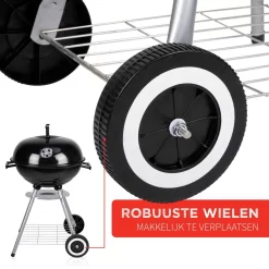 BBQ Collection Houtskoolbarbecue - Kogelbarbecue 45 X 60 Centimeter - Ronde Barbecue - Barbecue Op Wielen - Zwart - Metaal -Thuis-BBQ 1200x1200 64