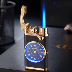 Flametimer Exclusieve Aansteker Met Horloge, 2 Stuks Willekeurig, Winddichte Draagbare Kaars Aansteker Voor Kaars Koken BBQ, Vuurwerk, Zak Zaklamp Aansteker Met Geschenkdoos, Cool Gift -Thuis-BBQ 1200x1200 643