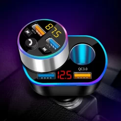 Auto Sigarettenaansteker Splitter - Losse Oplader - USB 2.0 A/USB 3.0 A 2 Poorten - Zwart - Snellader - Splitter - Auto Lader USB -Thuis-BBQ 1200x1200 682