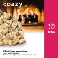 Aanmaakkrullen Voor BBQ Of Kachel | 10kg ECO FSC Gecertificeerd Aanmaakhout Barbecue - Biologisch En Duurzaam Aanmaakwokkels - Houtwol Wokkels - Barbeque Aansteker - Aanmaakblokjes - Accessoires - Ongeveer 800krullen -Thuis-BBQ 1200x1200 749