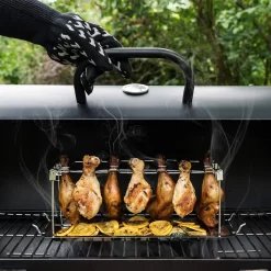 GrillX Kippenvleugelhouder - Kiphouder Voor BBQ & Oven - RVS - BBQ Accesoires 14 GrillX Kippenvleugelhouder - Kiphouder Voor BBQ & Oven - RVS - BBQ Accesoires -Thuis-BBQ 1200x1200 777