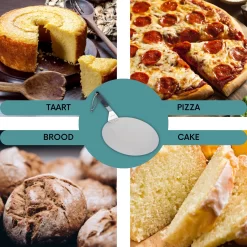 Nowad Pizzaschep RVS Rond - 30,5 Cm - PVC Handvat -Thuis-BBQ 1200x1200 784