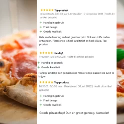 Nowad Pizzaschep RVS Rond - 30,5 Cm - PVC Handvat -Thuis-BBQ 1200x1200 785