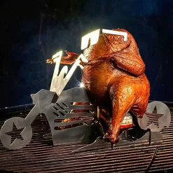 GrillX Beer Can Chicken Houder - Kiphouder Motorcycle - BBQ Accesoires - Bierkip - Barbeque Gereedschap - Chicken Sitter -Thuis-BBQ 1200x1200 787